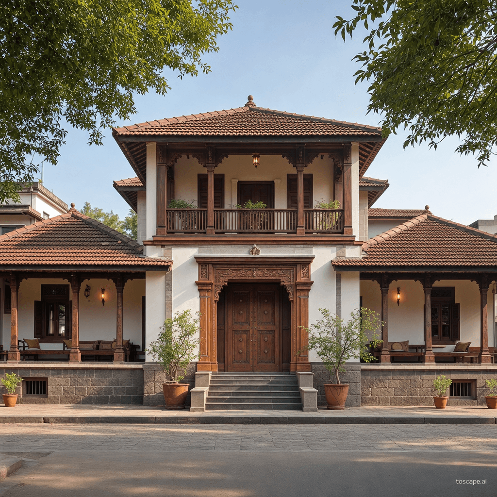 Maharashtra Wada architectural identity — India