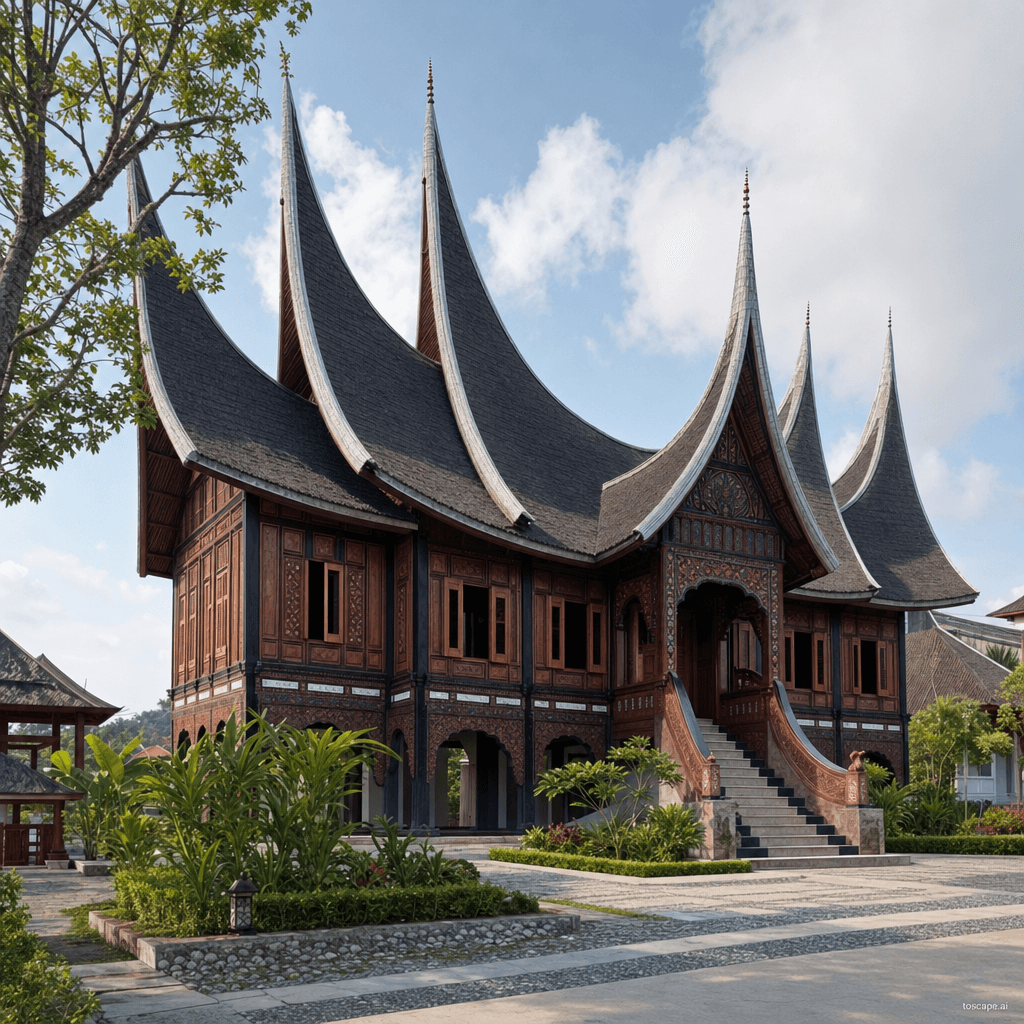 Minangkabau Rumah Gadang architectural identity — Indonesia