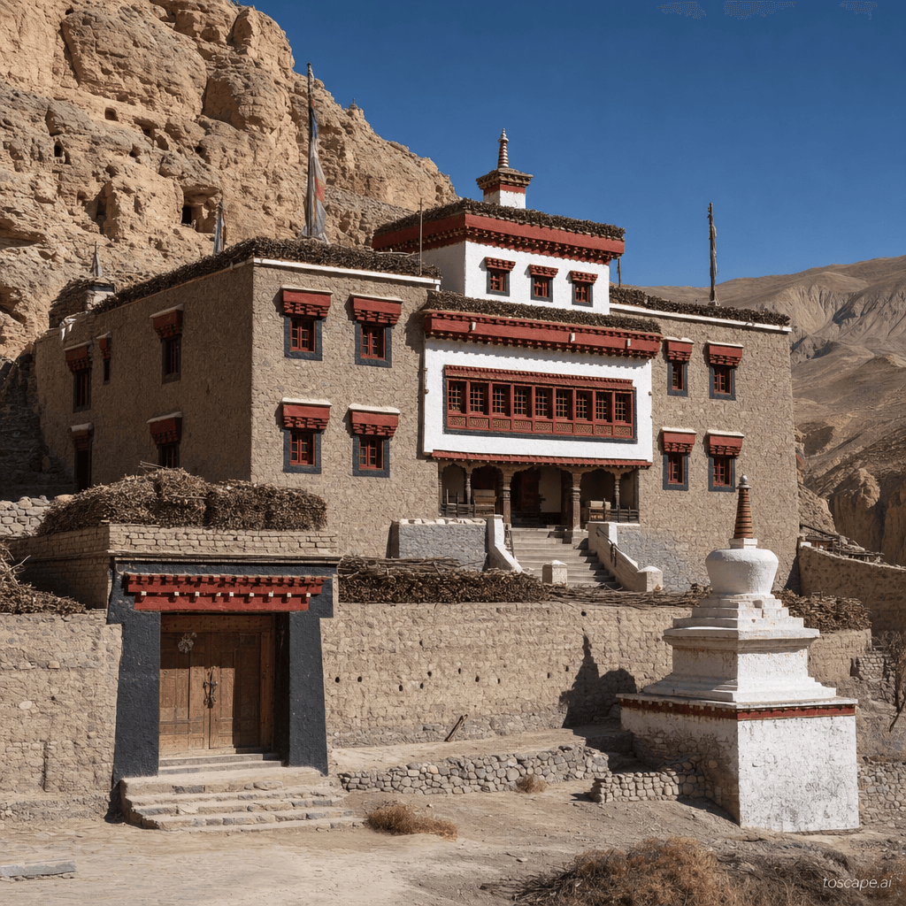 Mustang Trans-Himalayan architectural identity — Nepal