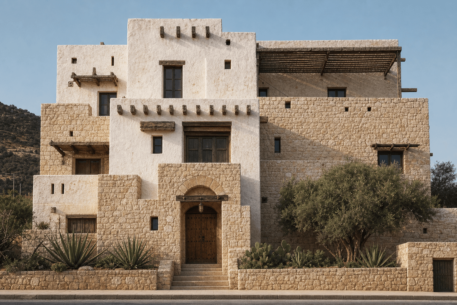 Nafusa Mountains Berber architectural identity — Libya