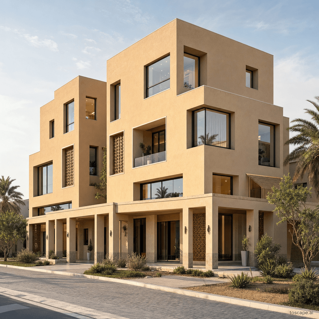 Northern Najdi Contemporary architectural identity — Saudi Arabia