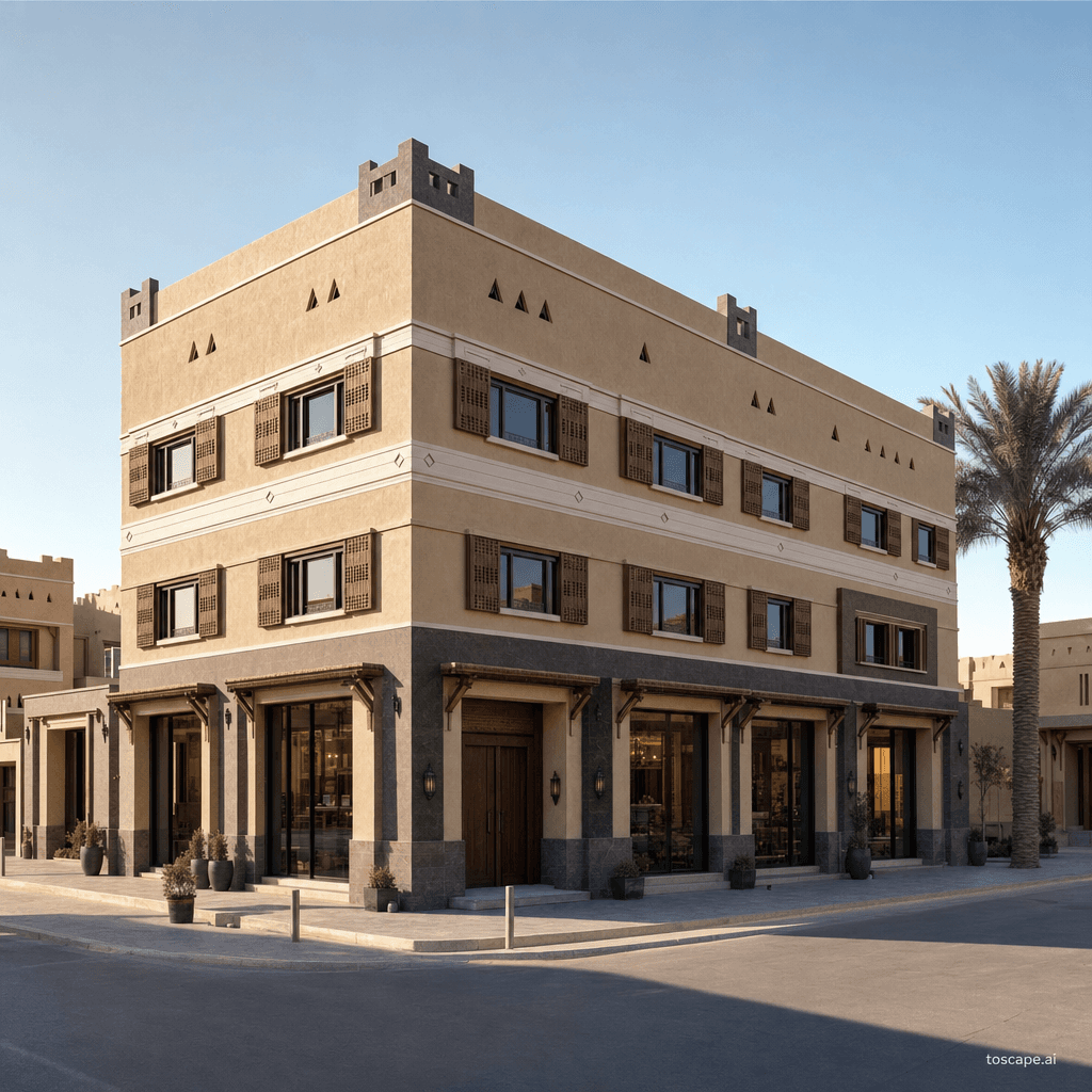 Northern Najdi Transitional architectural identity — Saudi Arabia