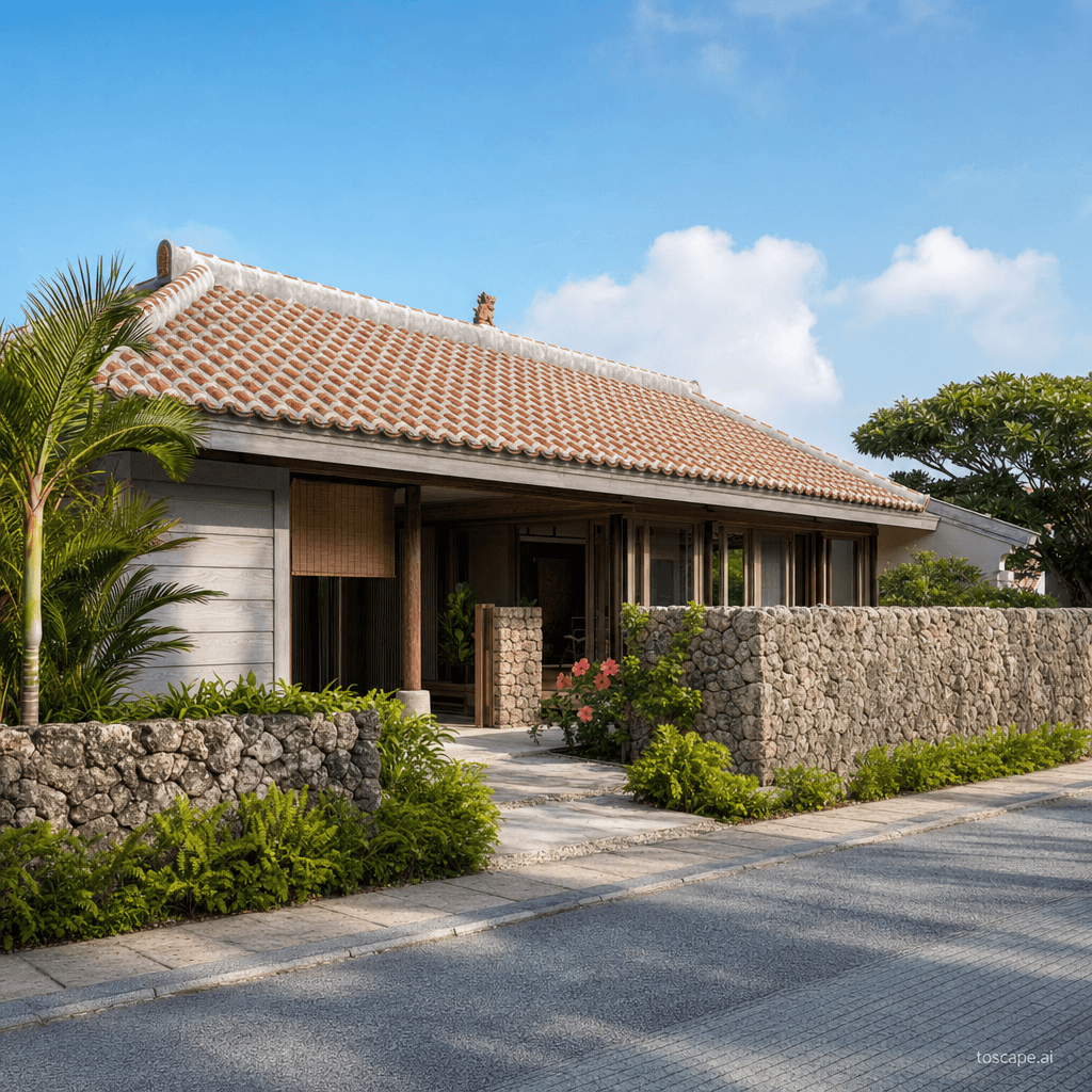 Okinawa Ryukyu architectural identity — Japan