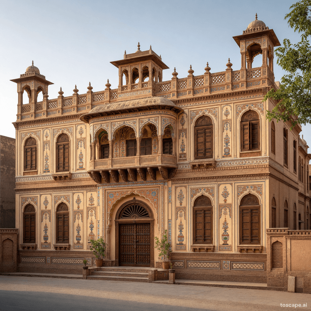 Punjab Haveli Fresco architectural identity — India