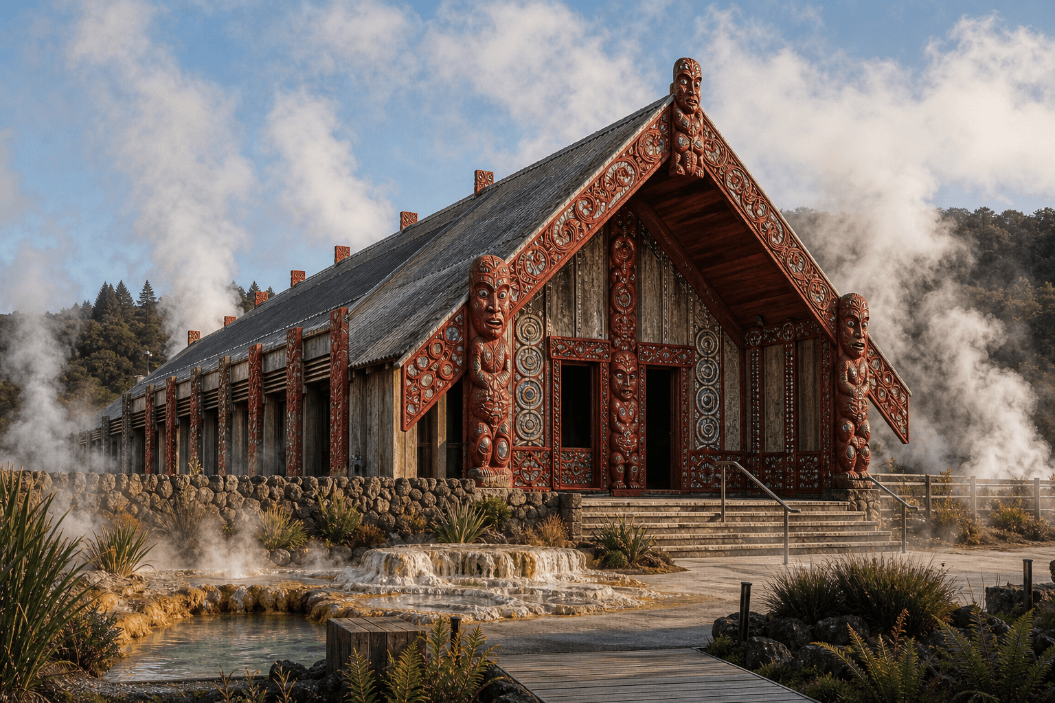 Rotorua Thermal Māori architectural identity — New Zealand