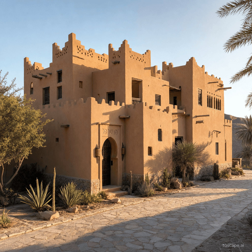 Sahara Desert Ksar / Kasbah architectural identity — Morocco