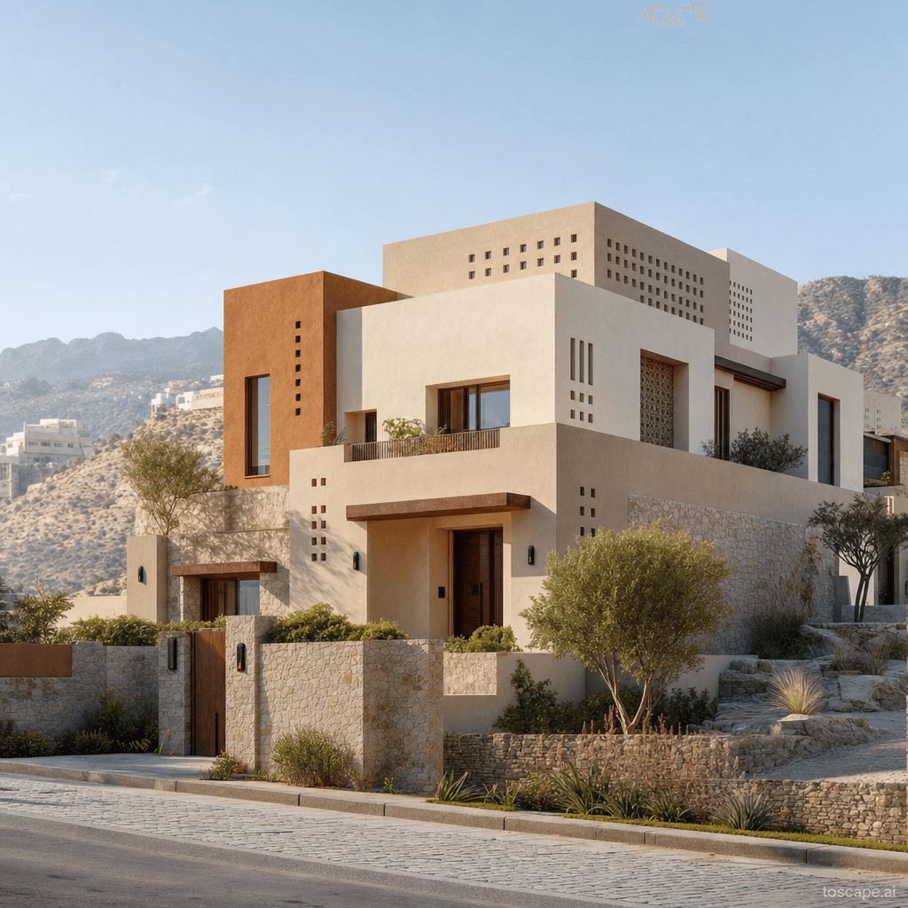 Sarawat Mountains Contemporary architectural identity — Saudi Arabia