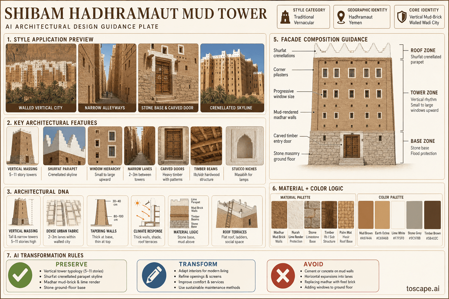 Shibam Hadhramaut Mud Tower hero plate — Yemen