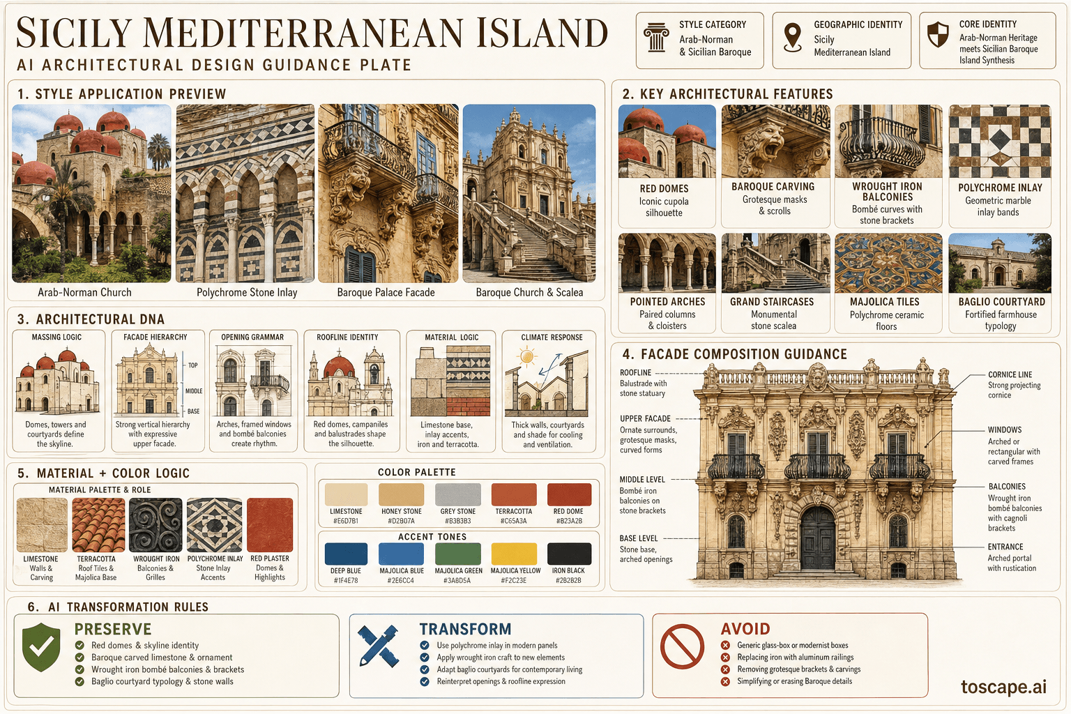 Sicily Mediterranean Island hero plate — Italy
