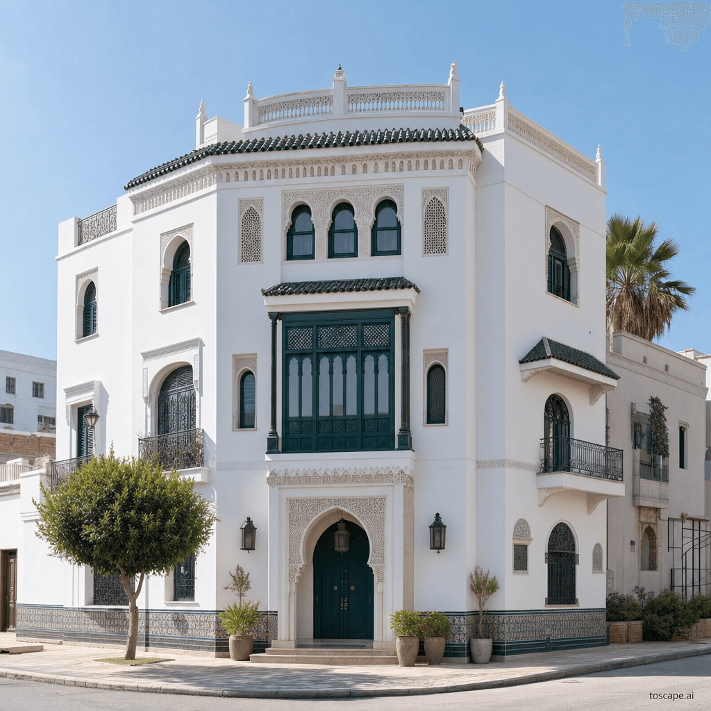 Tangier-Tetouan Mediterranean architectural identity — Morocco