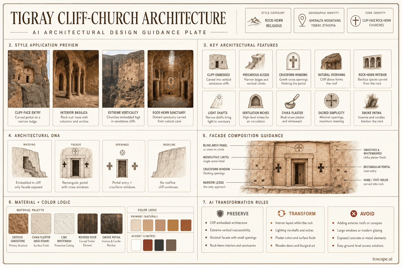 Tigray Cliff-Church hero plate — Ethiopia