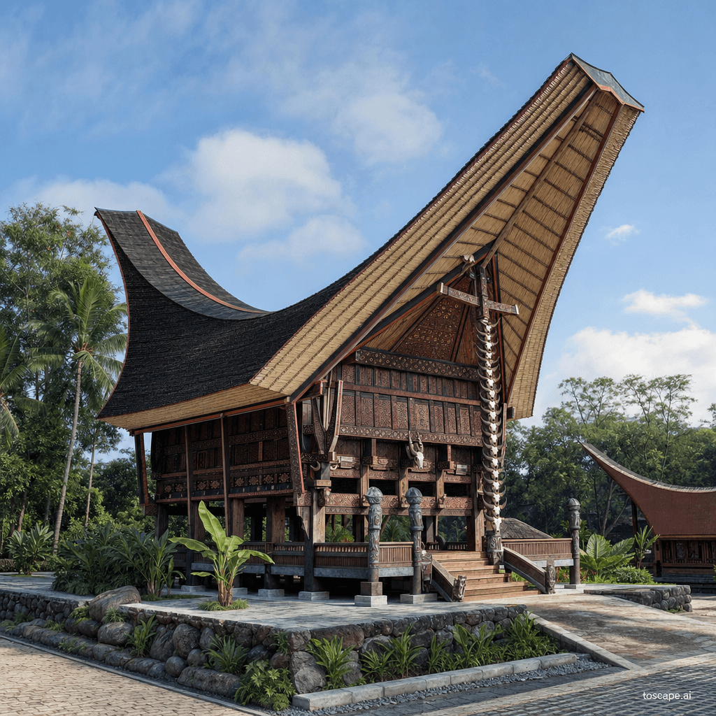 Toraja Tongkonan architectural identity — Indonesia