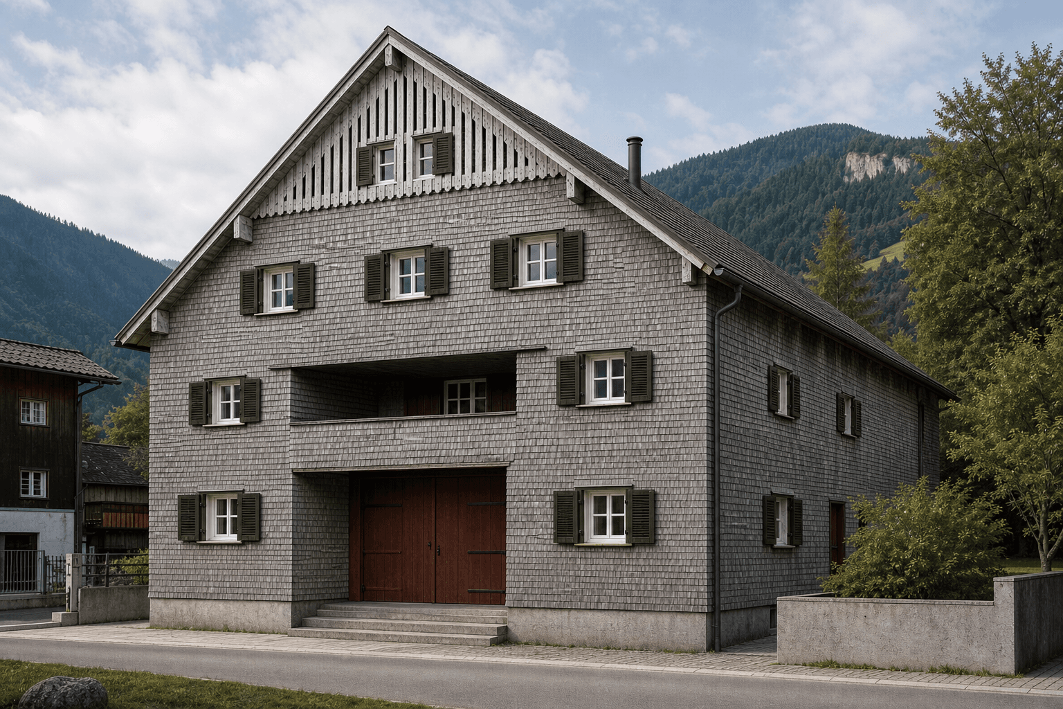 Austrian Vorarlberg Wooden House architectural identity — Austria