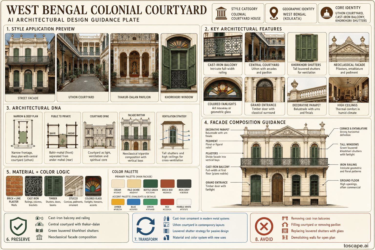 West Bengal Colonial Courtyard hero plate — India