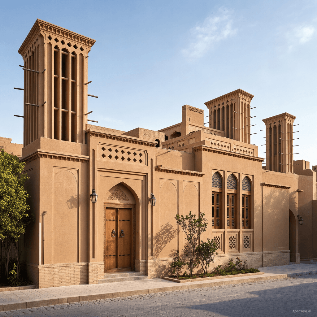 Yazd Desert Adobe architectural identity — Iran